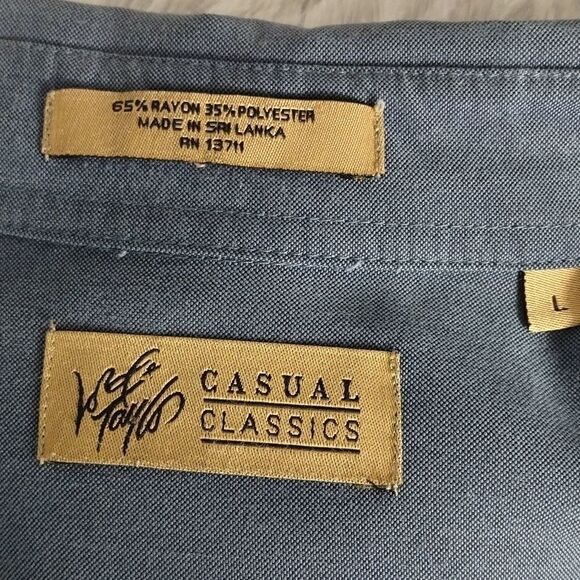 Lord & Taylor Casual Classics Blue Shirt - Picture 6 of 7